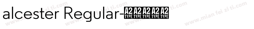 alcester Regular字体转换